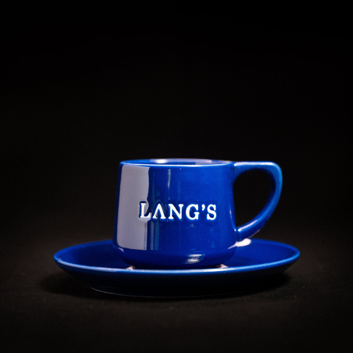 Presale: Royal Blue Cappuccino Cup – Lang's Coffee