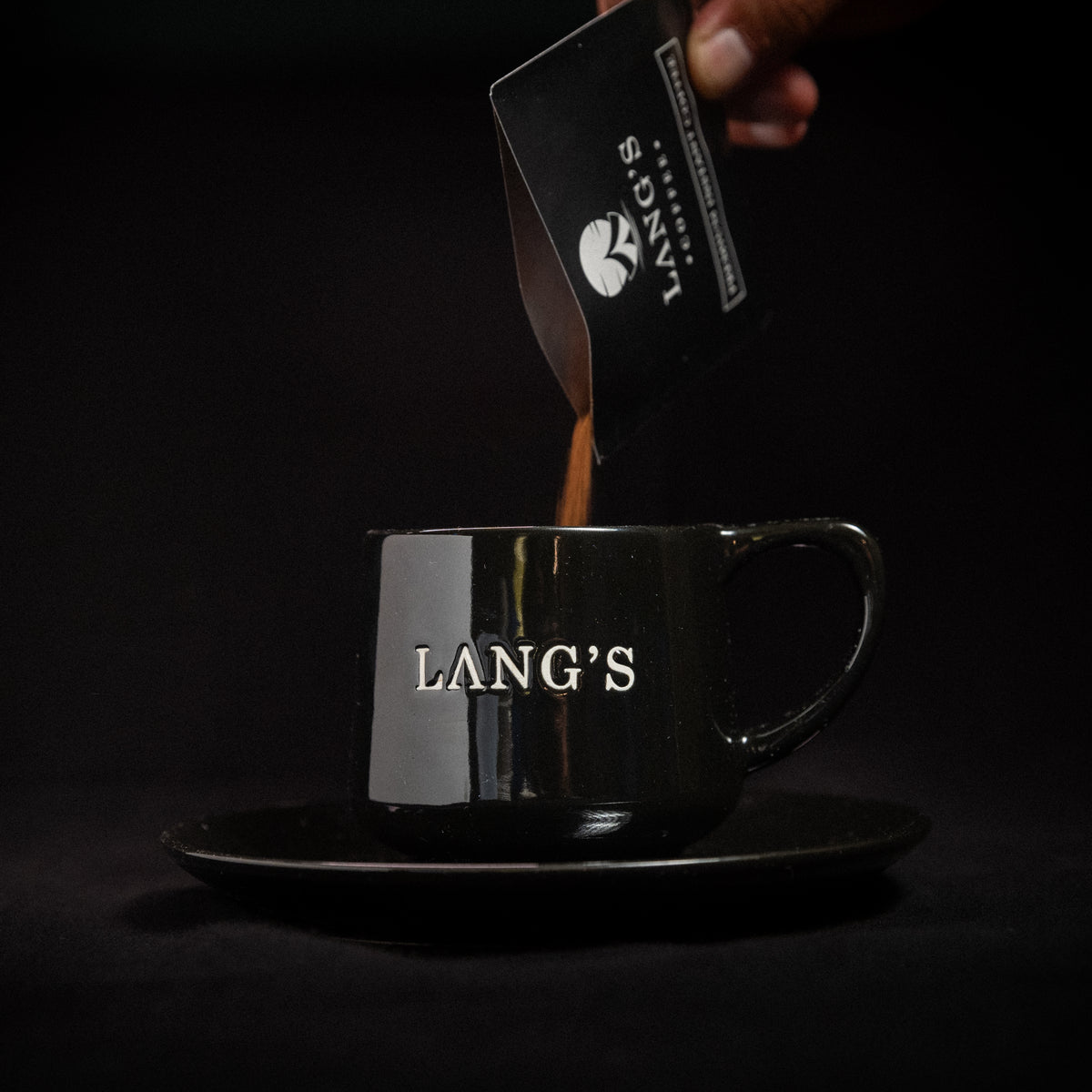 Presale: Midnight Black Coffee Cup – Lang's Coffee
