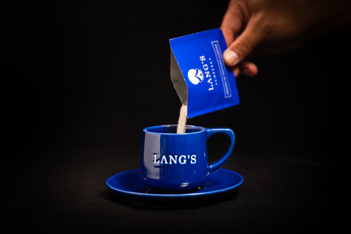 Royal Blue Cappuccino Cup – Lang's Coffee